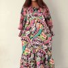 Kleid- Mauve