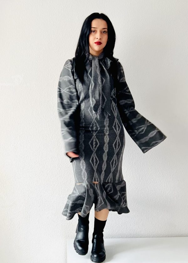 Schluppen Jerseykleid- Barbs