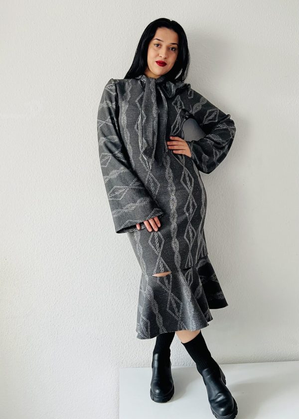 Schluppen Jerseykleid- Barbs