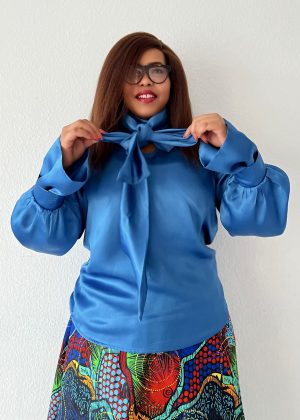 Seide Bluse-Lapis