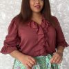 Bluse-Garnet