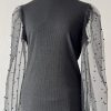 Rollkragen Bluse - Achsah