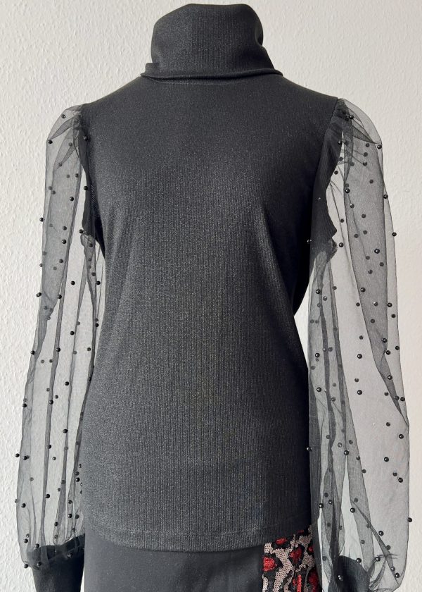 Rollkragen Bluse - Achsah