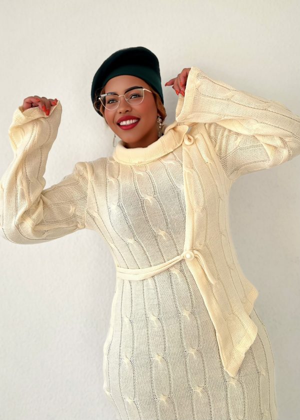 Strickkleid - Ivory