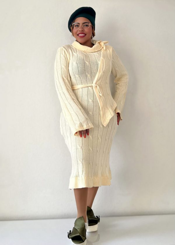 Strickkleid - Ivory
