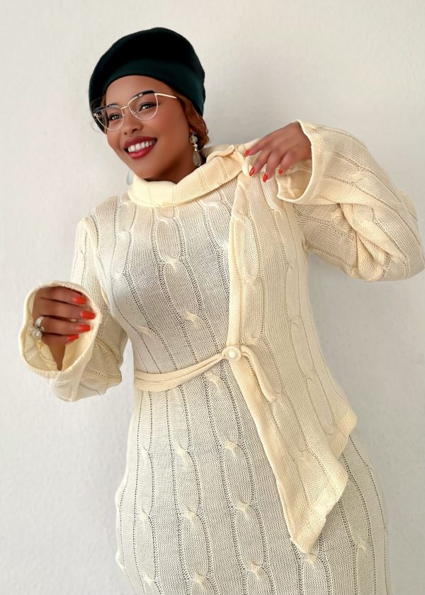 Strickkleid - Ivory