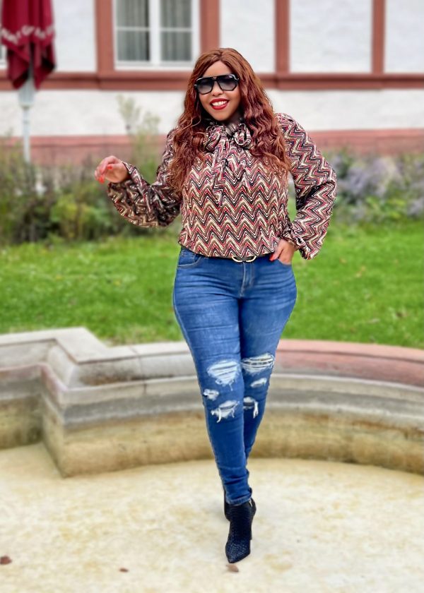 Schluppenbluse - Azel