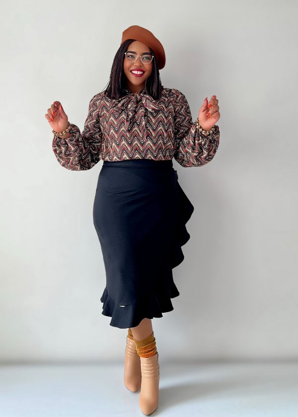 Schluppenbluse - Azel