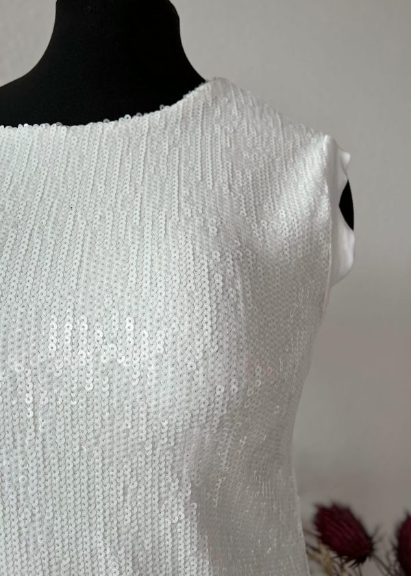 Pailletten Oberteil-Glam