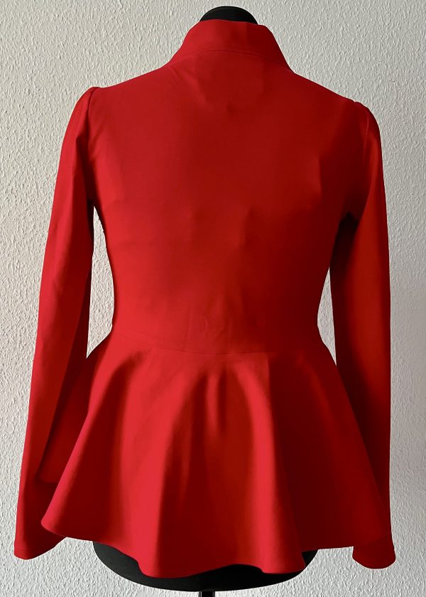 Pailletten-Oberteil -Scarlet