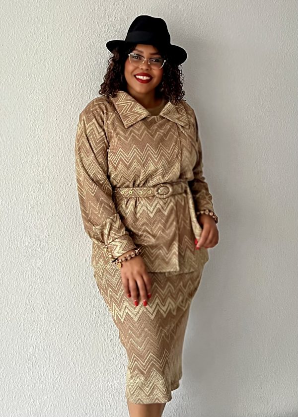 Wickeloptik Blazer- Golden- Calm.