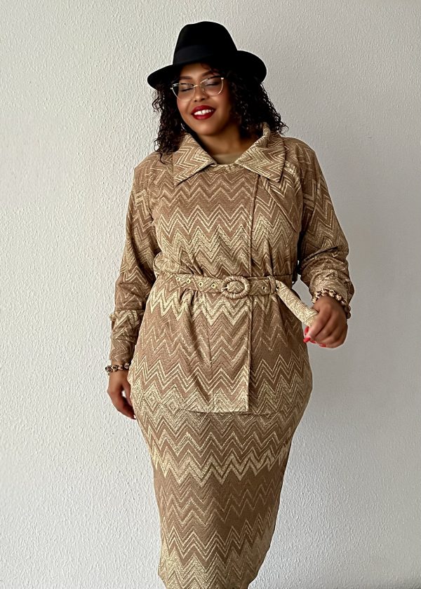 Wickeloptik Blazer- Golden- Calm.