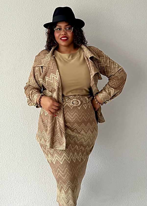 Wickeloptik Blazer- Golden- Calm.