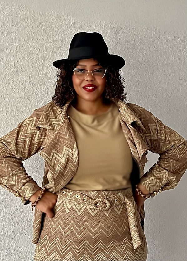 Wickeloptik Blazer- Golden- Calm.