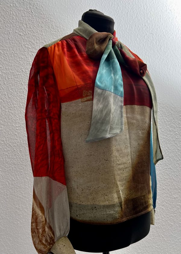 Schluppenbluse-Splash