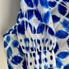 Schluppenbluse- Cobalt Lux
