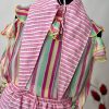 Accessoire-Abnehmbar  Kragen-Candy Stripe