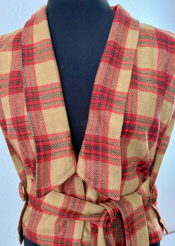 Offene-Wickeloptik Weste-Celeste